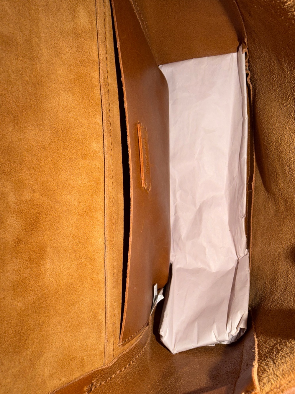 Madewell The Abroad Leather Shoulder Crossbody Bag Dark Toffee NWT - Picture 5 of 7